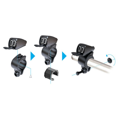 LAMPA TREK DOUBLE USB CHARGER