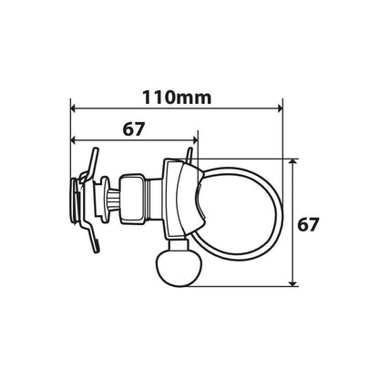 LAMPA BELT FIXED BAR MOUNT SYSTEM FOR OPTI-CASE