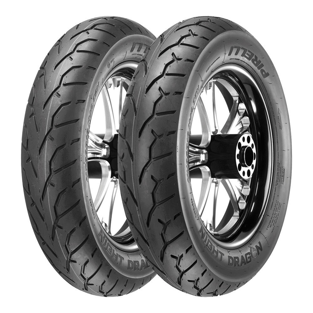 Pirelli - PIRELLI NIGHT DRAGON FRONT 90/90-21 M/C 54H TL (4525100) - Shark Leathers