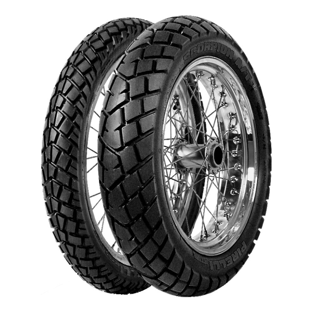 Pirelli - PIRELLI SCORPION MT90 A/T 120/90-17 M/C 64S MST TT - Shark Leathers