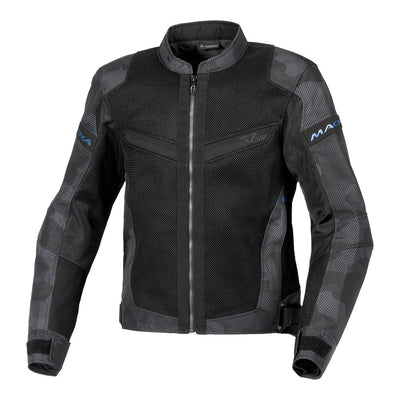Macna - Macna Jacket Velotura Blk/Gry/Camo L - Shark Leathers