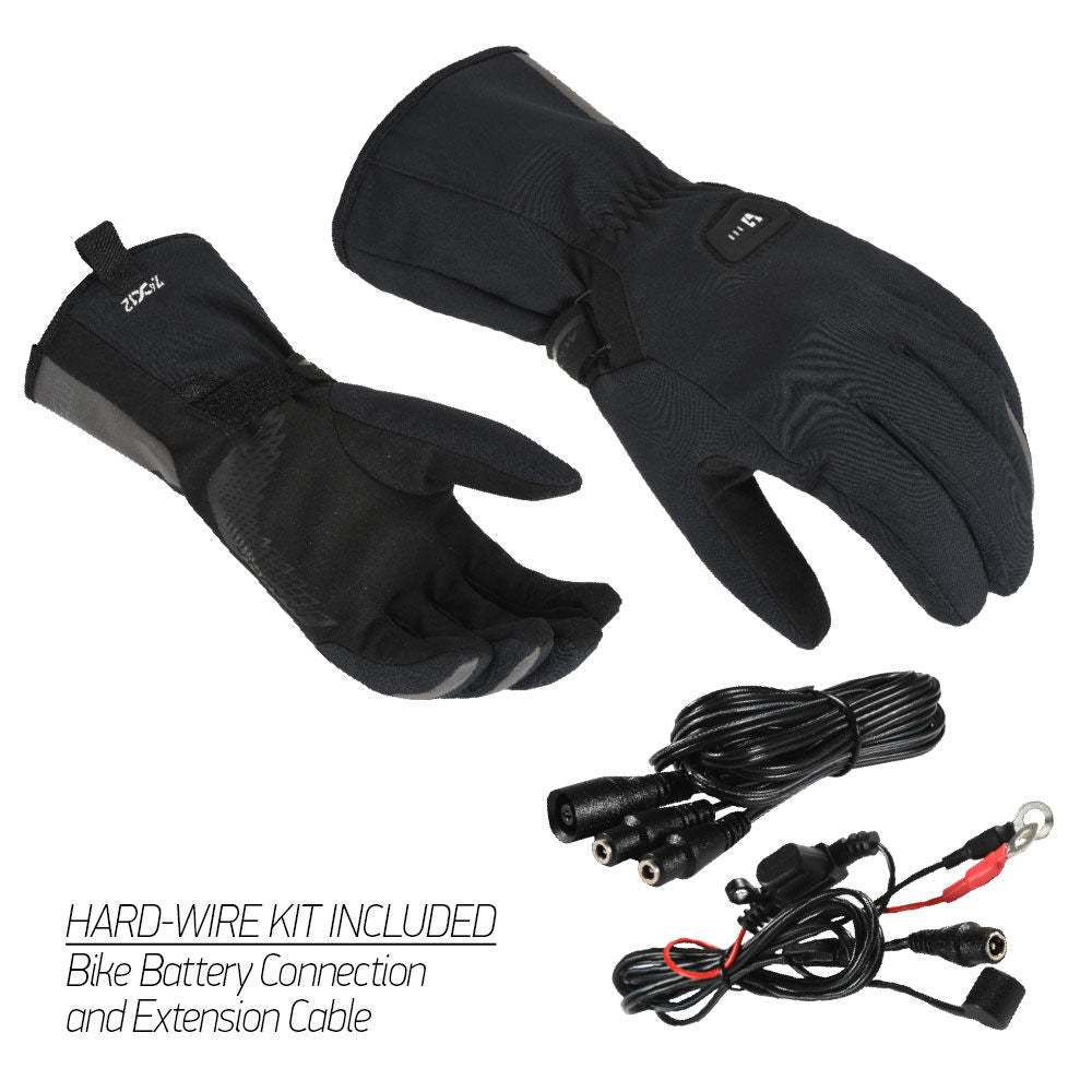 Macna - Macna Gloves Unite 2.0 RTX Heated Hardwired Kit Black - Shark Leathers