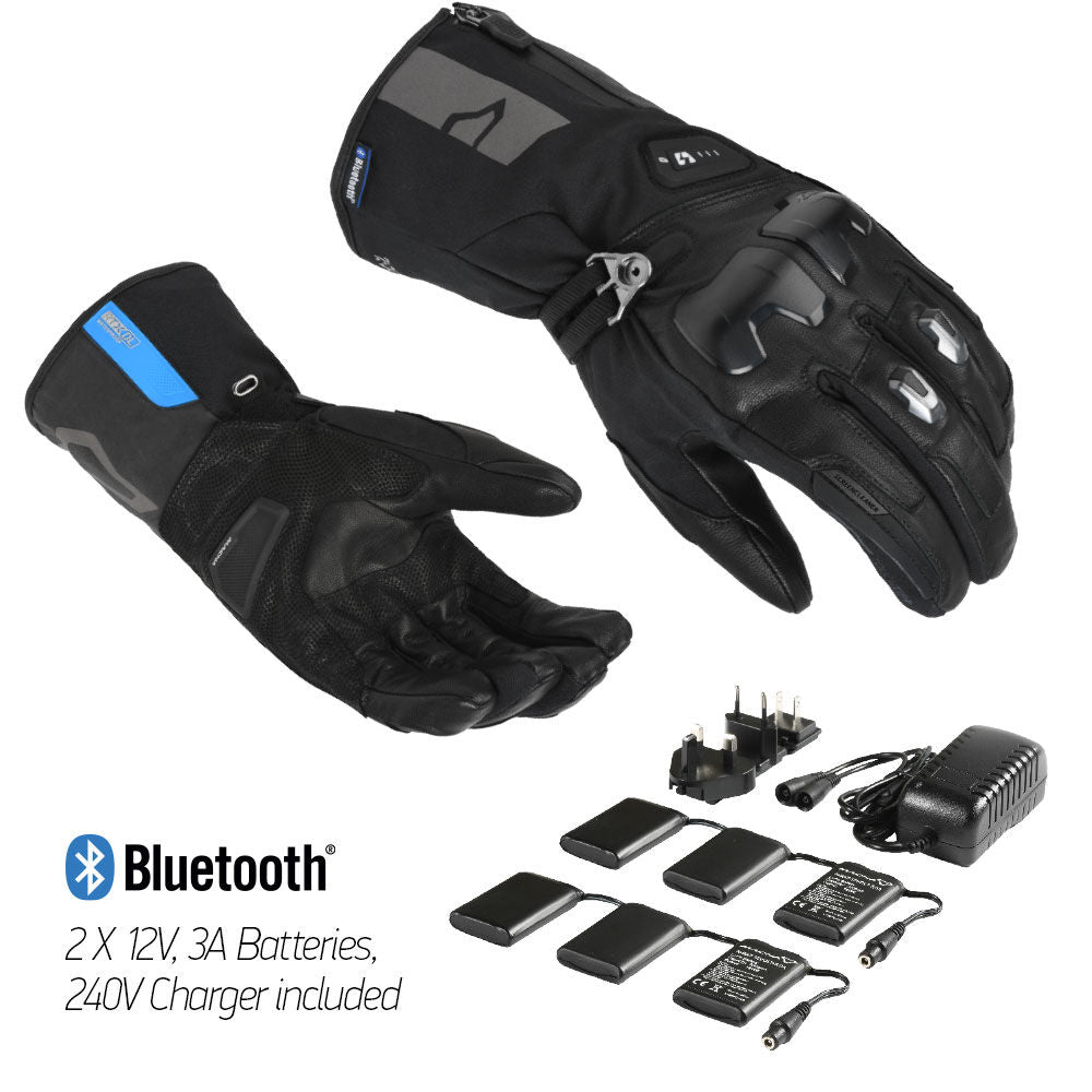 Macna - Macna Gloves Progress 2.0 RTX Heated Kit Black - Shark Leathers