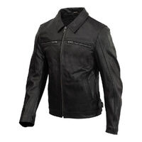 Merlin Jacket Kingsbury D3O Leather Black