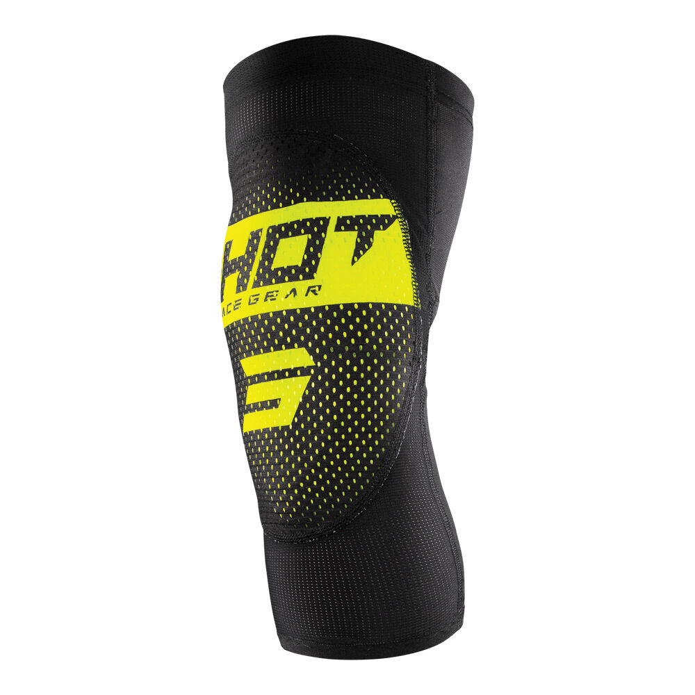 SHOT AIRLIGHT KIDS KNEE GUARDS NEON YELLOW S/M