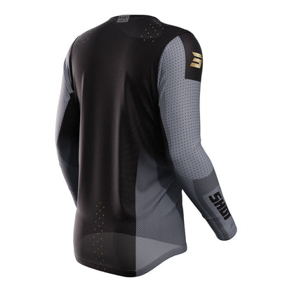 SHOT - SHOT AEROLITE JERSEY HONOR BLACK/GOLD M - Shark Leathers