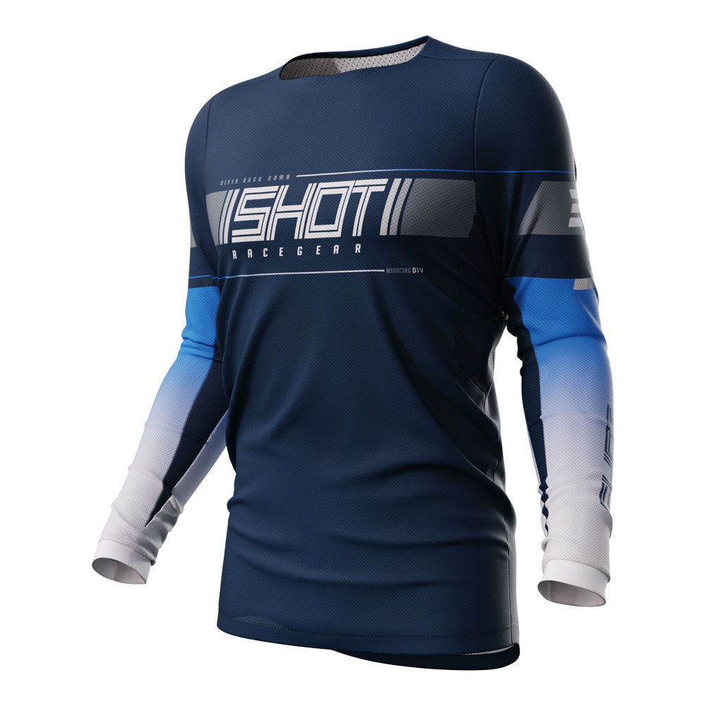 SHOT - SHOT CONTACT JERSEY INDY BLUE - Shark Leathers