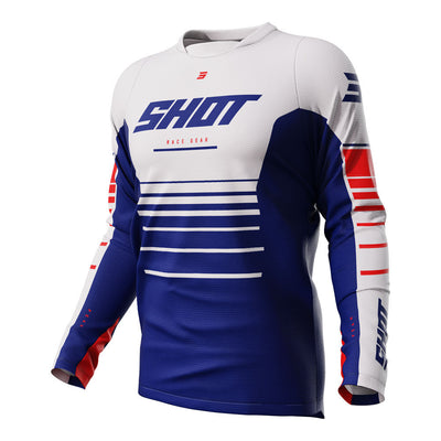 Shot Gear - SHOT DEVO JERSEY PEAK BLUE XL - Shark Leathers