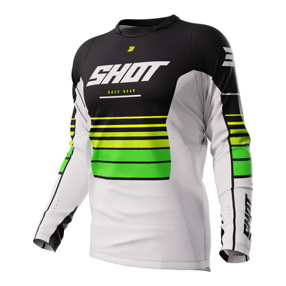 SHOT - SHOT DEVO JERSEY PEAK GREEN - Shark Leathers