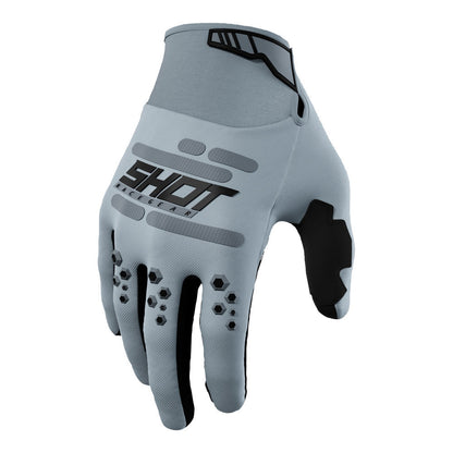Shot Gear - SHOT VISION GLOVES GREY 09/M - Shark Leathers
