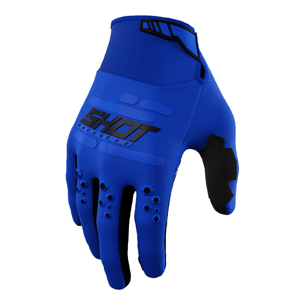 Shot Gear - SHOT VISION GLOVES BLUE 10/L - Shark Leathers