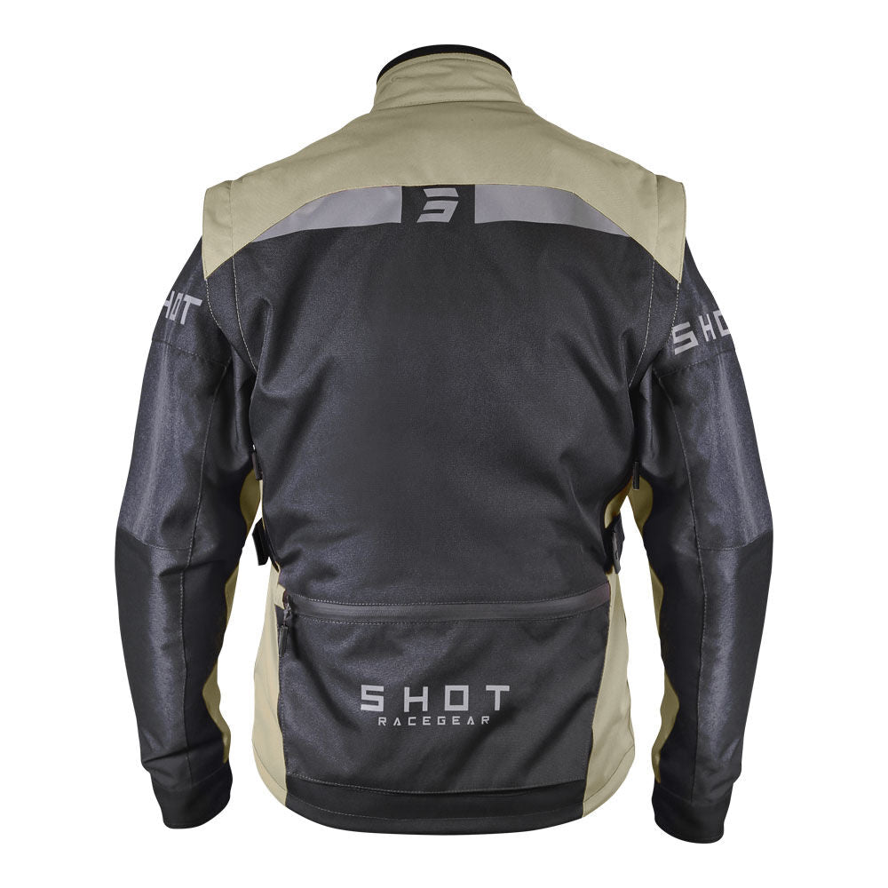Shot Gear - SHOT RACETECH JACKET BLACK/SAND L - Shark Leathers