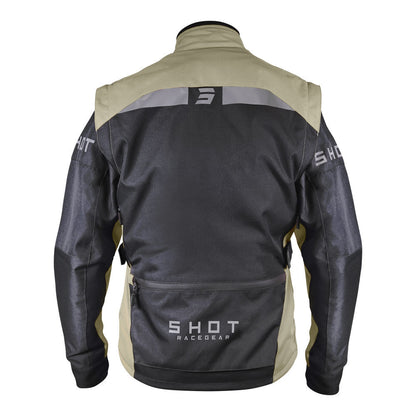 Shot Gear - SHOT RACETECH JACKET BLACK/SAND L - Shark Leathers