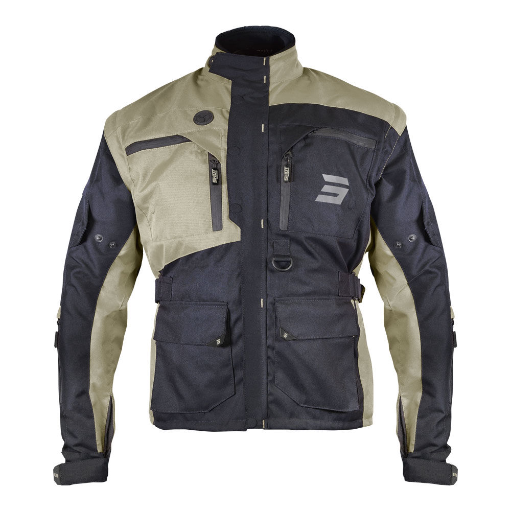 Shot Gear - SHOT RACETECH JACKET BLACK/SAND 3XL - Shark Leathers