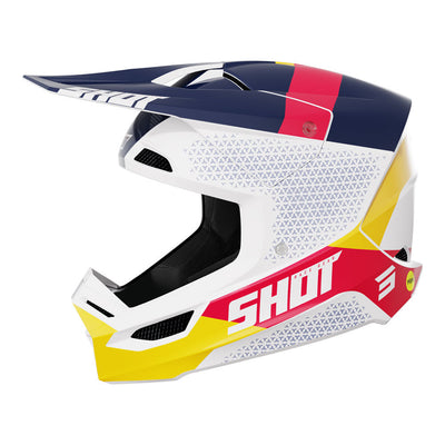 Shot Gear - SHOT RACE HELMET RIDGE RED/BLUE GLOSSY M - Shark Leathers