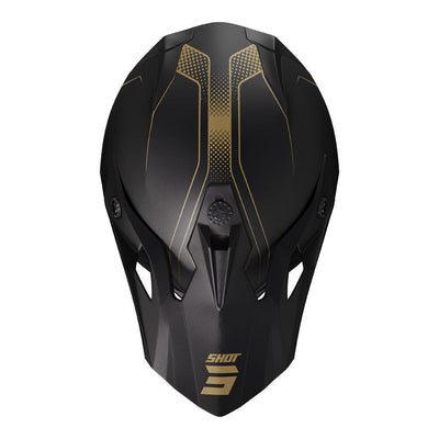 Shot Gear - SHOT PULSE HELMET EDGE MATT BLK/GOLD XL - Shark Leathers