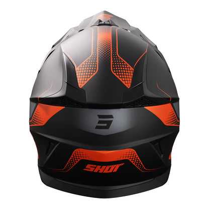 Shot Gear - SHOT PULSE HELMET EDGE MATT BLK/ORANGE M - Shark Leathers