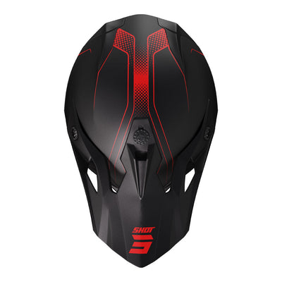Shot Gear - SHOT PULSE HELMET EDGE MATT BLK/RED M - Shark Leathers