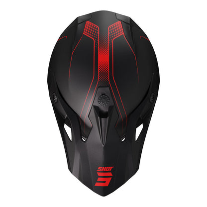Shot Gear - SHOT PULSE HELMET EDGE MATT BLK/RED M - Shark Leathers