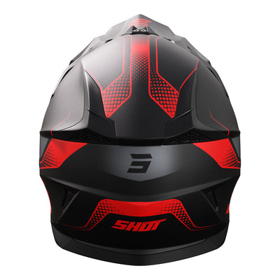 Shot Gear - SHOT PULSE HELMET EDGE MATT BLK/RED M - Shark Leathers