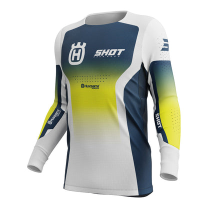 SHOT - SHOT AEROLITE HVA JERSEY BLUE - Shark Leathers