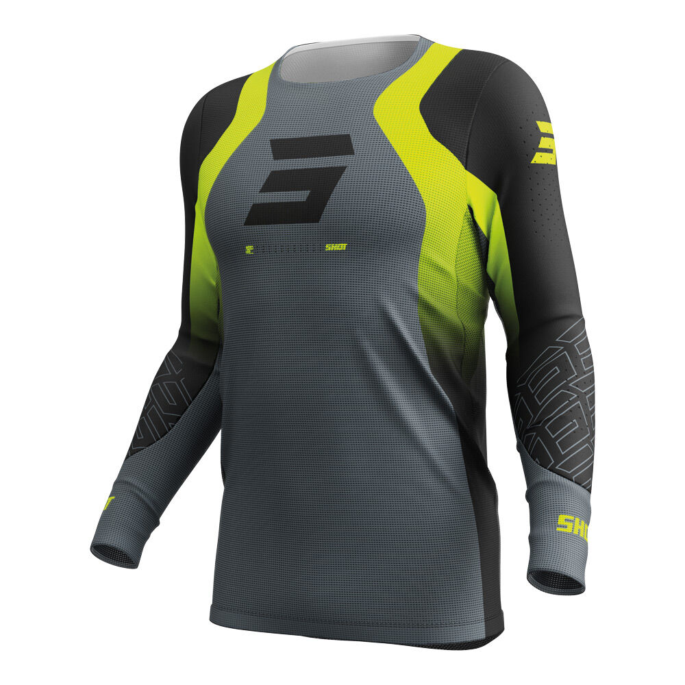 SHOT - SHOT AEROLITE ULTRA JERSEY NEON YELLOW - Shark Leathers