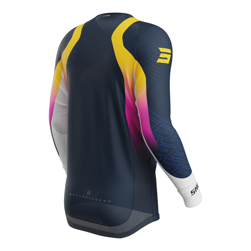 SHOT - SHOT AEROLITE ULTRA JERSEY BLUE/ORANGE/PINK - Shark Leathers