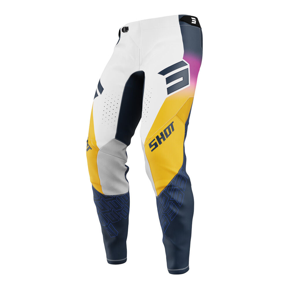 Shot Gear - SHOT AEROLITE ULTRA PANTS BLUE/ORANGE/PINK 30 - Shark Leathers