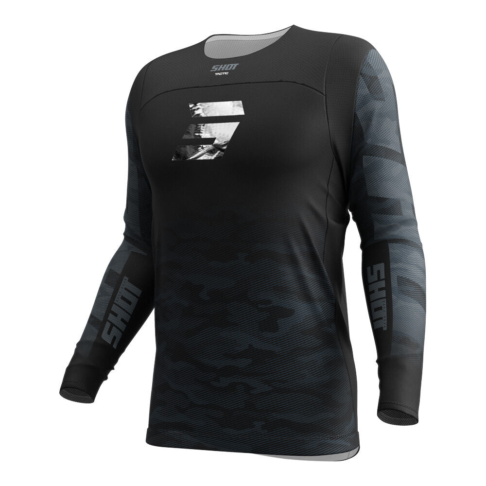 Shot Gear - SHOT CONTACT TACTIC JERSEY BLACK/GREY S - Shark Leathers