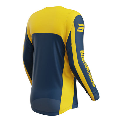 Shot Gear - SHOT CONTACT MYTHIC JERSEY BLUE/YELLOW M - Shark Leathers