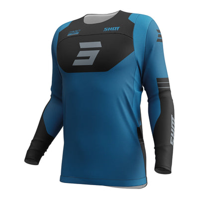 Shot Gear - SHOT CONTACT SHIELD JERSEY BLUE 3XL - Shark Leathers