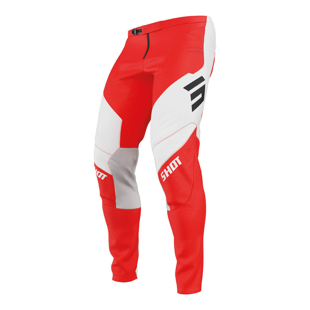 Shot Gear - SHOT CONTACT SHIELD PANTS RED 38 - Shark Leathers