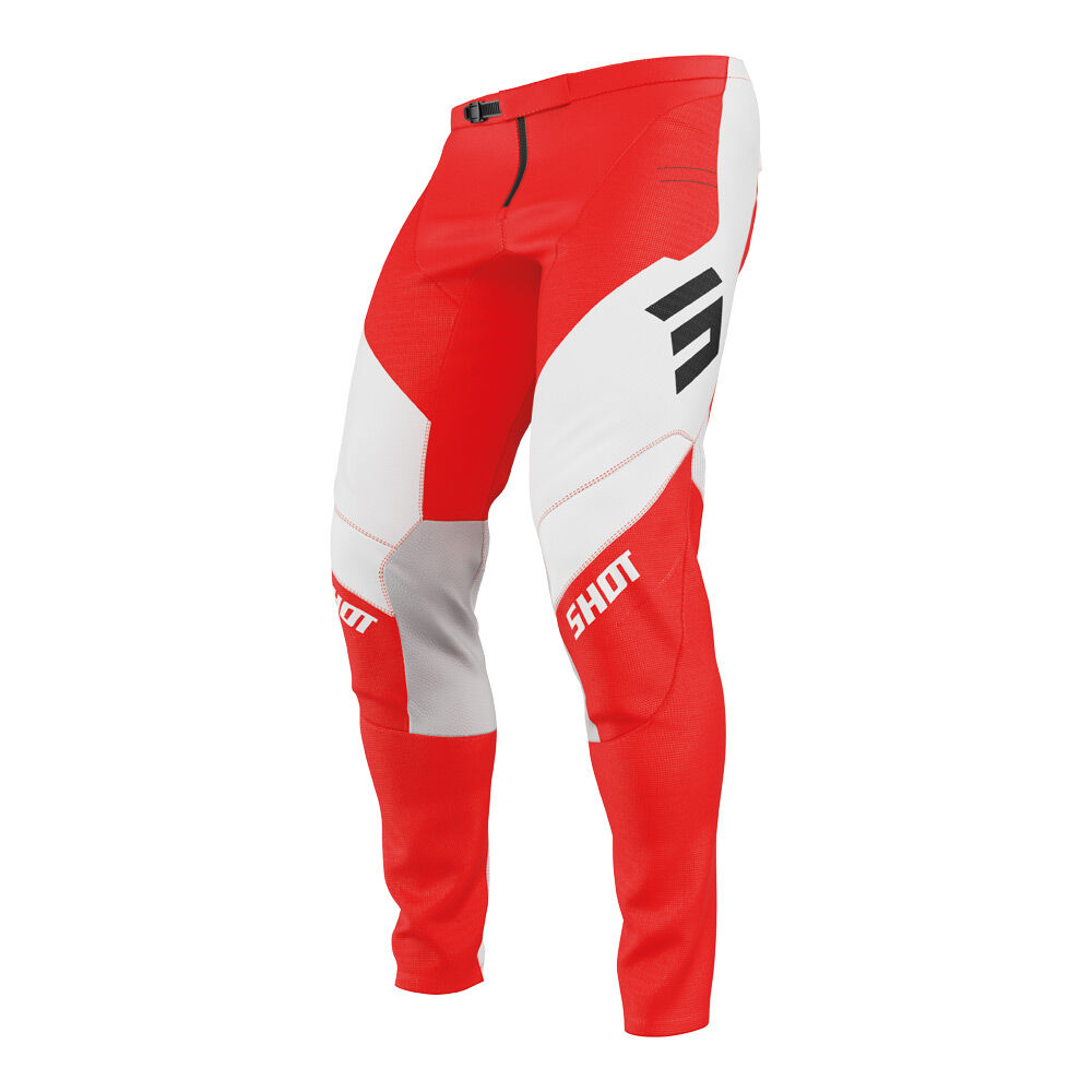 Shot Gear - SHOT CONTACT SHIELD PANTS RED 38 - Shark Leathers