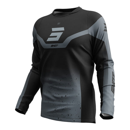 SHOT - SHOT DEVO BLAST JERSEY BLACK/GREY - Shark Leathers