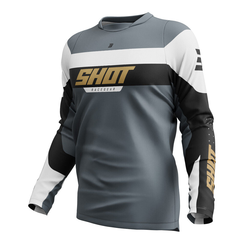 Shot Gear - SHOT DEVO LEAGUE JERSEY GOLD M - Shark Leathers