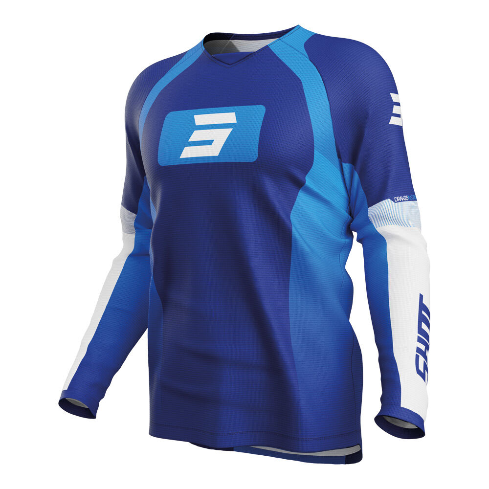 Shot Gear - SHOT DRAW INSTINCT JERSEY BLUE L - Shark Leathers