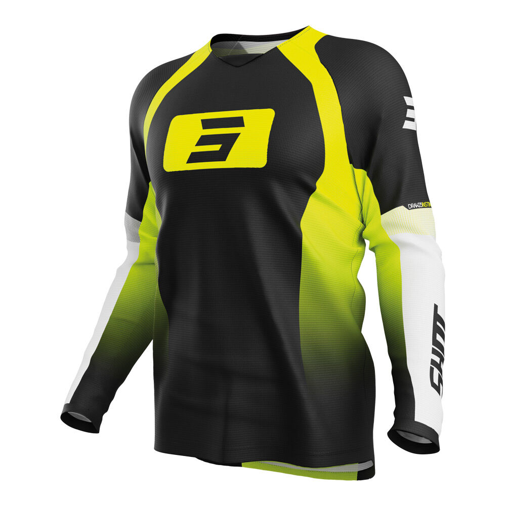 SHOT - SHOT DRAW INSTINCT JERSEY NEON YELLOW - Shark Leathers