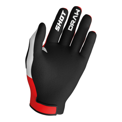 Shot Gear - SHOT DRAW GLOVES KIDS SKY RED 8/9 - Shark Leathers