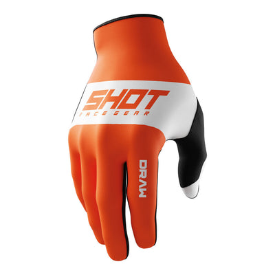 Shot Gear - SHOT DRAW GLOVES KIDS SKY ORANGE 8/9 - Shark Leathers