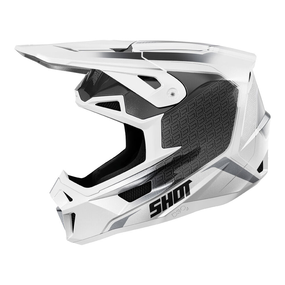 Shark Leathers - SHOT LITE CHALLENGER HELMET BLACK/WHITE PEARLY M - Shark Leathers