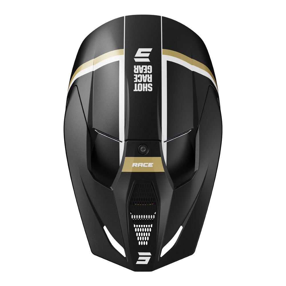 Shot Gear - SHOT RACE MYTHIC HELMET BLACK/GOLD MATT L - Shark Leathers