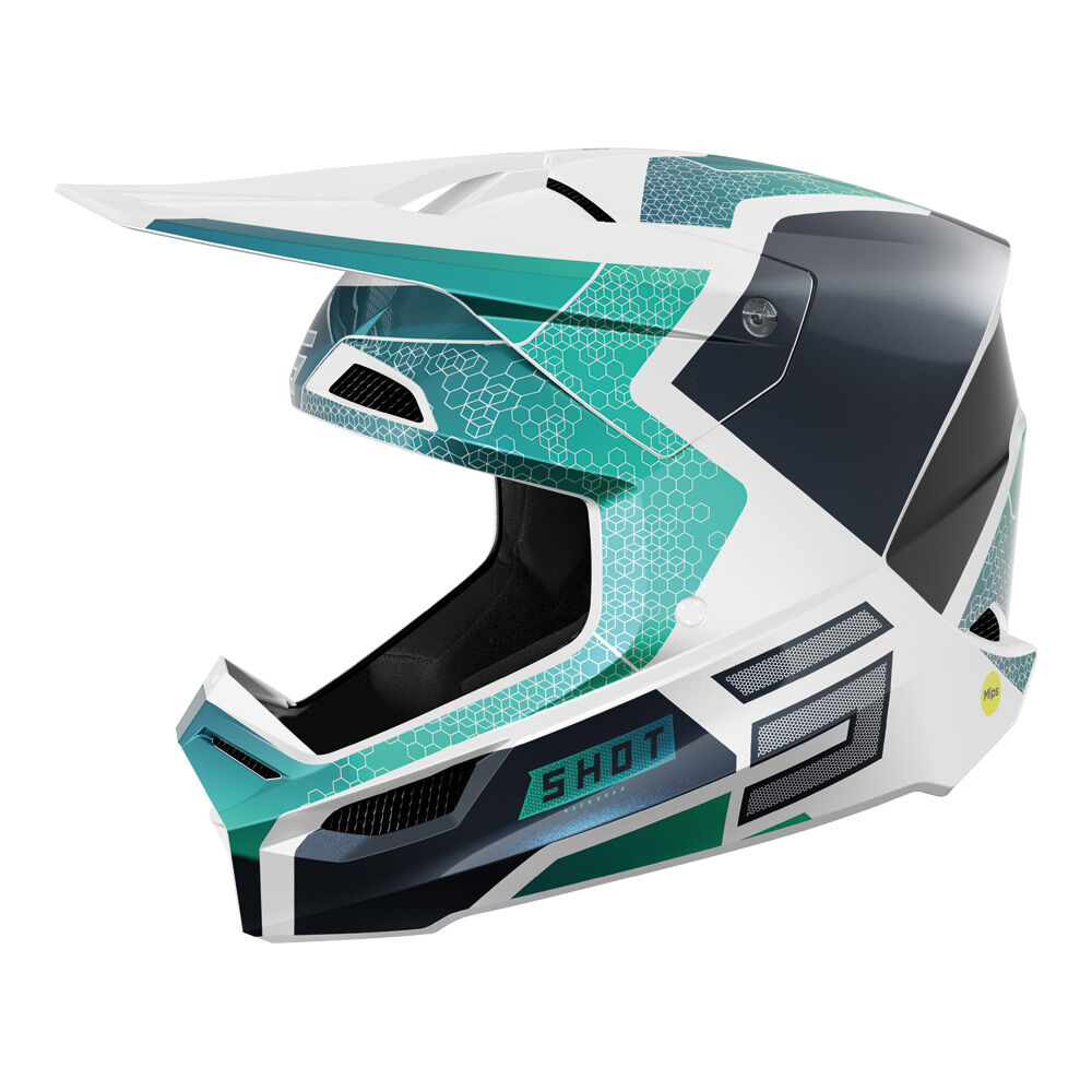 Shot Gear - SHOT RACE PHASER HELMET BLUE/TURQUOISE PEARLY M - Shark Leathers