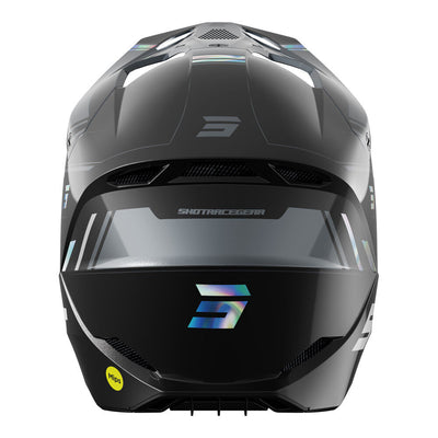Shot Gear - SHOT RACE SPRINT HELMET BLACK HOLOGRAPHIC PEARLY M - Shark Leathers