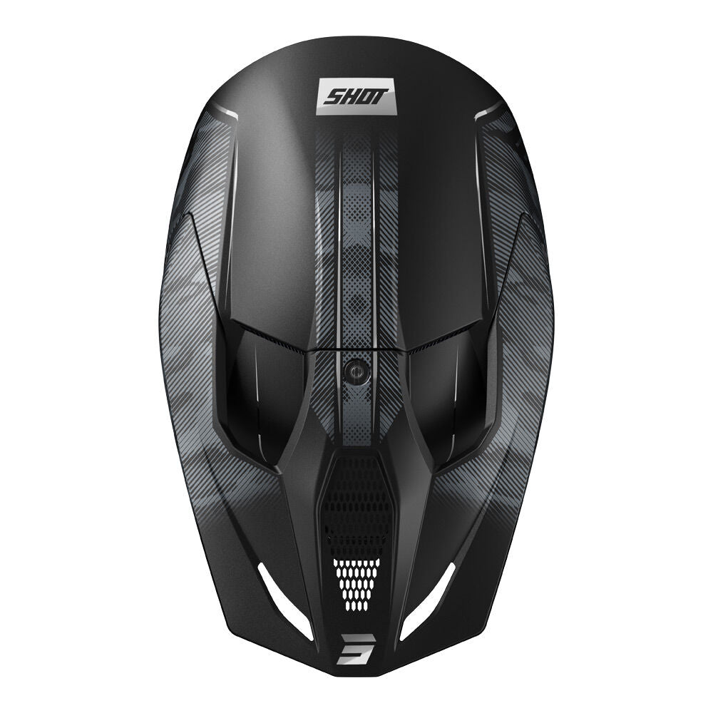 Shot Gear - SHOT RACE CAMO TACTIC HELMET BLACK/GREY MATT S - Shark Leathers