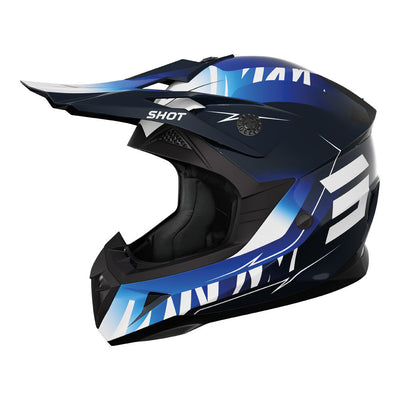 Shot Gear - SHOT PULSE X-TREME KID HELMET BLUE GLOSSY M - Shark Leathers
