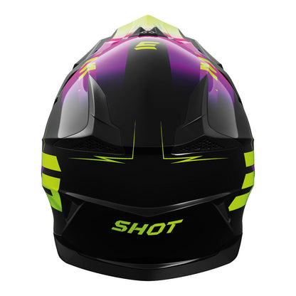 Shot Gear - SHOT PULSE X-TREME KID HELMET PINK/NEON YELLOW GLOSSY M - Shark Leathers
