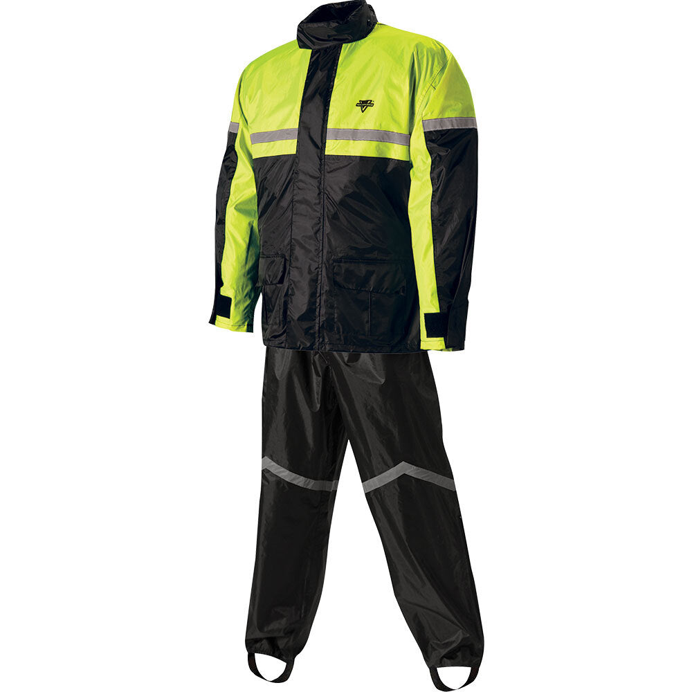 Nelson-Rigg - Nelson-Rigg RAINSUIT 2 Piece [Hi-Viz-Black] - Shark Leathers