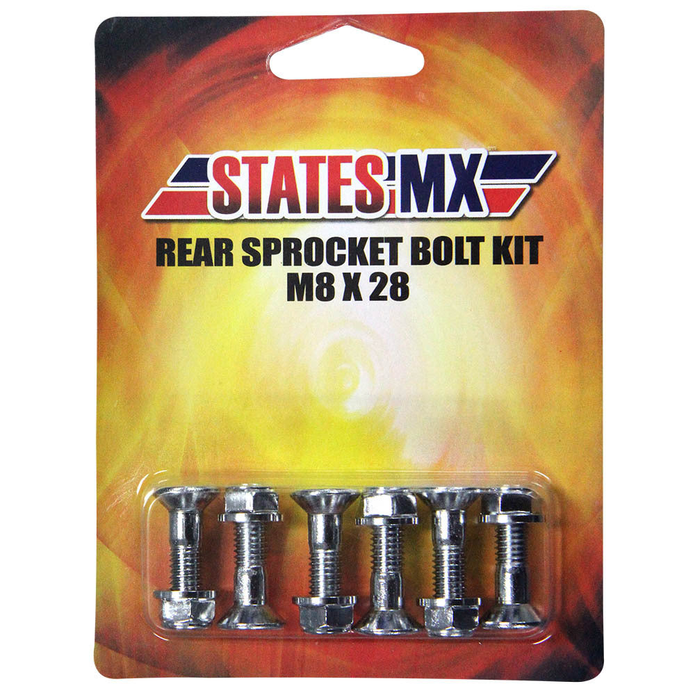 States MX - SPROCKET BOLT KIT STATES MX - STANDARD 70-SB-828A - Shark Leathers