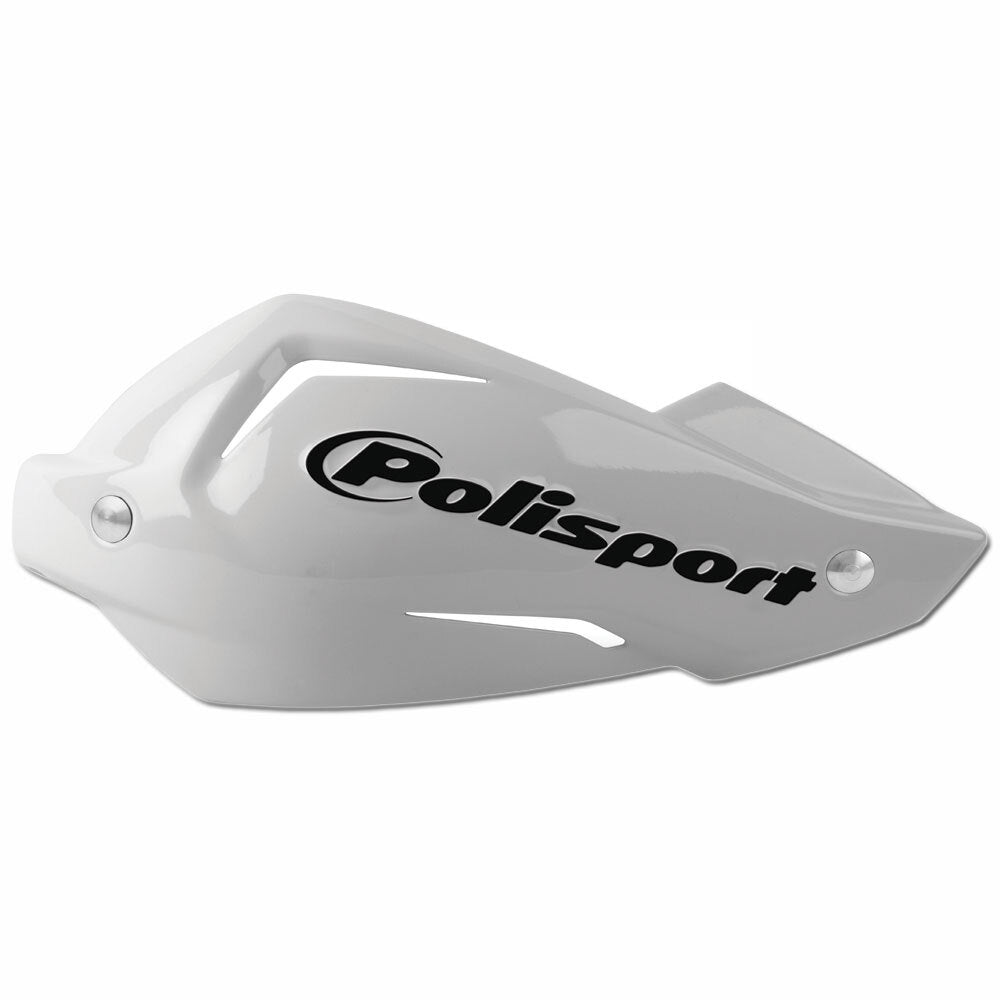 Polisport - POLISPORT TOUQUET PLASTIC PART WITH BOLTS - WHITE - Shark Leathers