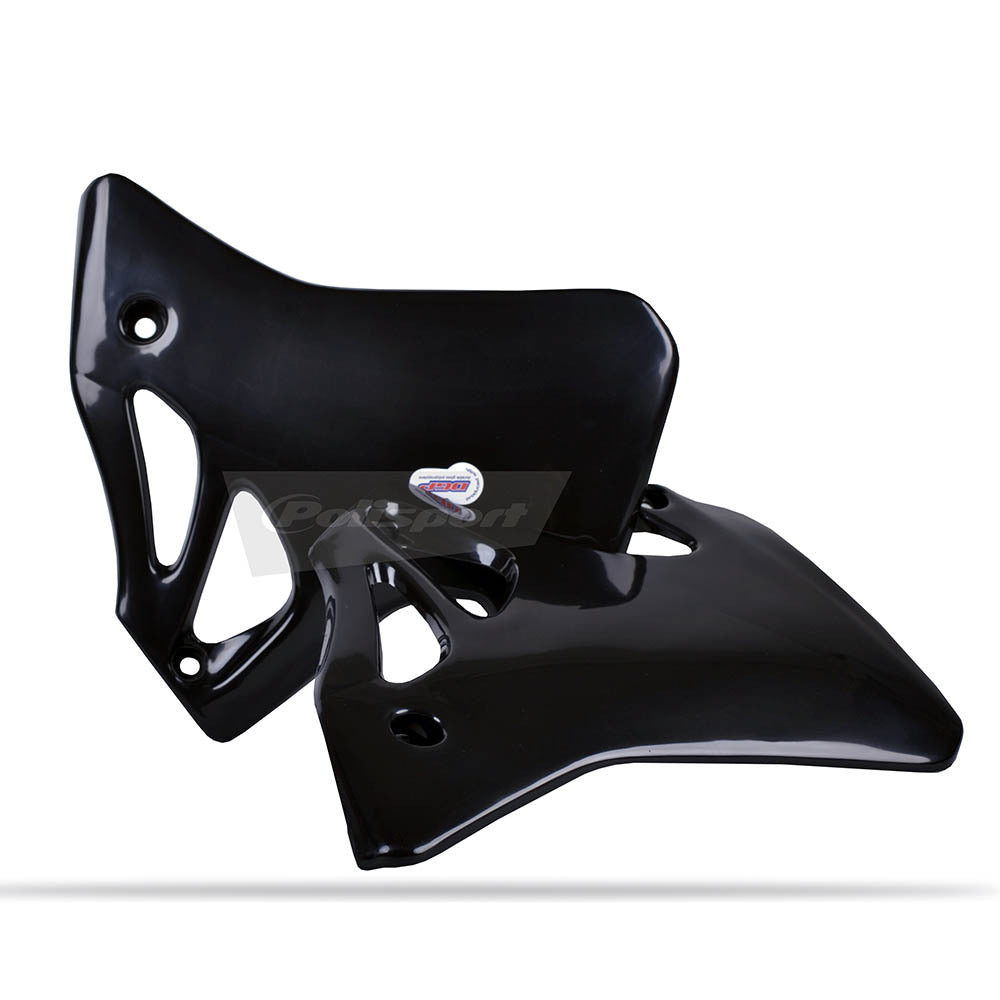 Polisport - POLISPORT RADIATOR SHROUDS HONDA CR - BLACK [B12] - Shark Leathers